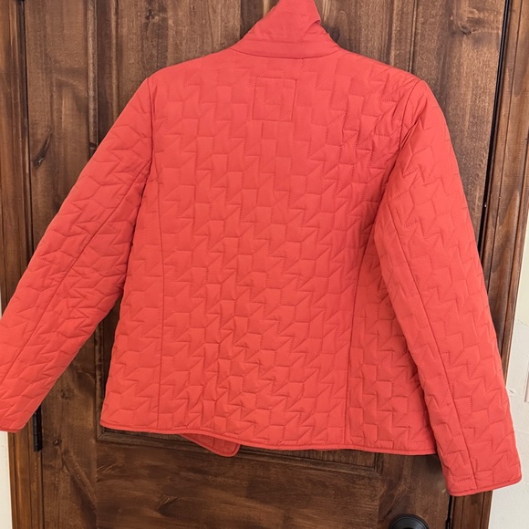 Talbots Quilted Orange Puffer Jacket - Picture 4 of 4